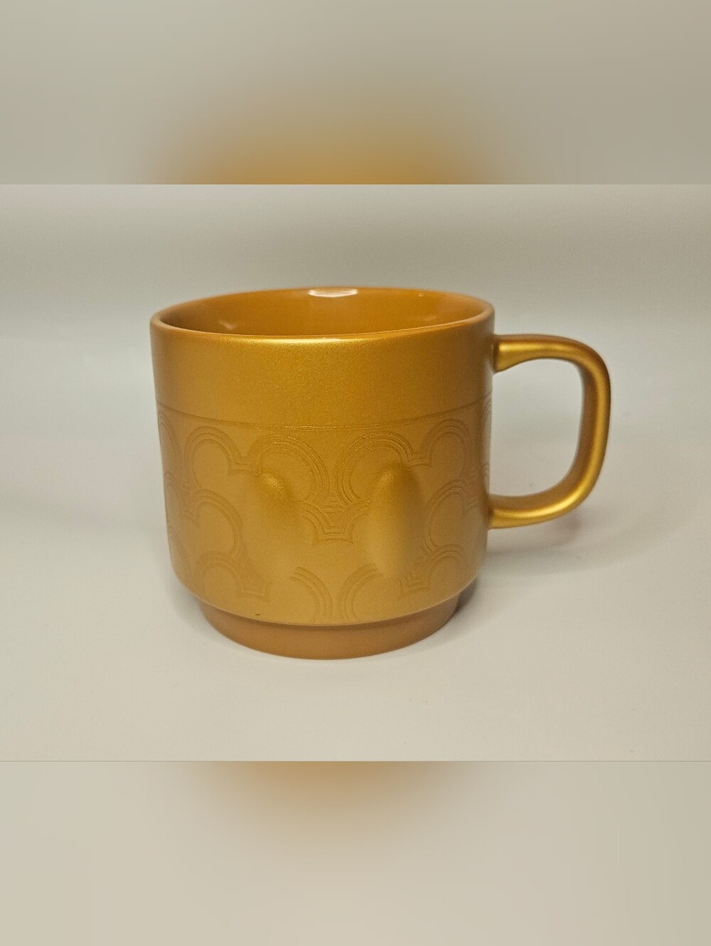 Disney Store Mickey Mouse Memories Gold Stackable Exclusive Coffee Mug Cup